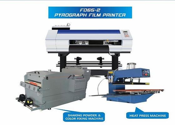 Digital Inkjet 60cm CMYKW Sublimation Fabric Printing Machine